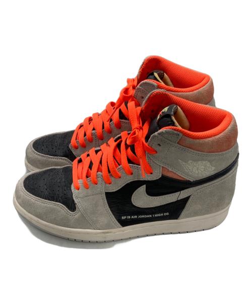 NIKE（ナイキ）NIKE (ナイキ) ハイカットスニーカー グレー×オレンジ サイズ:28.5の古着・服飾アイテム
