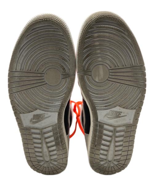 NIKE（ナイキ）NIKE (ナイキ) ハイカットスニーカー グレー×オレンジ サイズ:28.5の古着・服飾アイテム