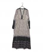 sara mallikaサラマリカ）の古着「エスニックドレス」｜アイボリー×パープル