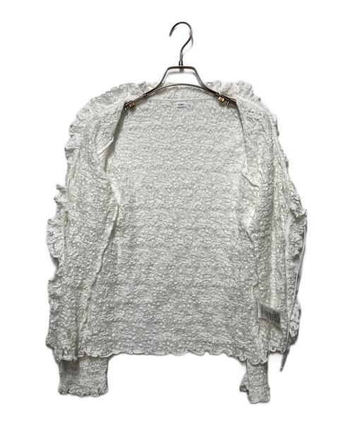CODE A（コードエー）CODE A (コードエー) fluffy lace blouse ホワイト サイズ:FREEの古着・服飾アイテム