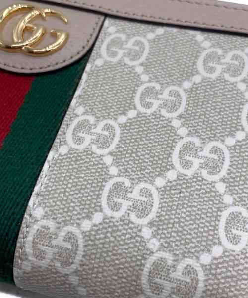 GUCCI（グッチ）GUCCI (グッチ) ジップアラウンドウォレット ベージュの古着・服飾アイテム