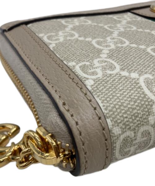 GUCCI（グッチ）GUCCI (グッチ) ジップアラウンドウォレット ベージュの古着・服飾アイテム
