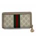 GUCCI (グッチ) ジップアラウンドウォレット ベージュ：45000円