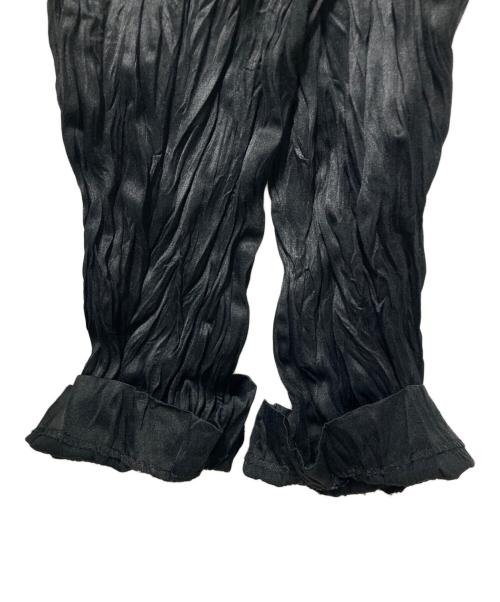 ISSEY MIYAKE（イッセイミヤケ）ISSEY MIYAKE (イッセイミヤケ) ワッシャープリーツパンツ ブラック サイズ:Ｍの古着・服飾アイテム