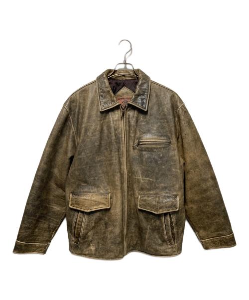 GELEONE BASIC（ガレオネ ベーシック）GELEONE BASIC (ガレオネ ベーシック) レザージャケット ブラウン サイズ:Freeの古着・服飾アイテム