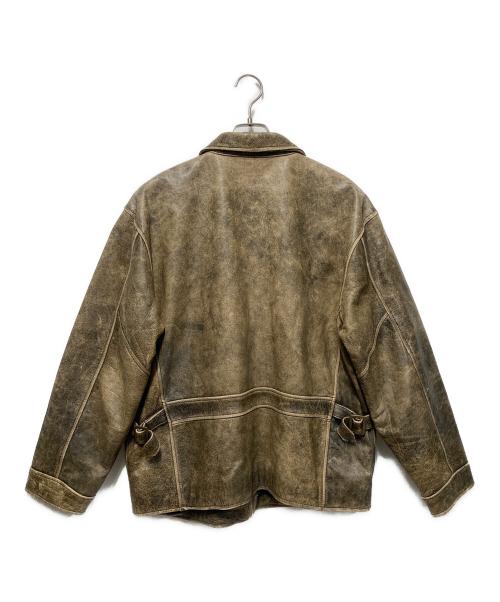 GELEONE BASIC（ガレオネ ベーシック）GELEONE BASIC (ガレオネ ベーシック) レザージャケット ブラウン サイズ:Freeの古着・服飾アイテム
