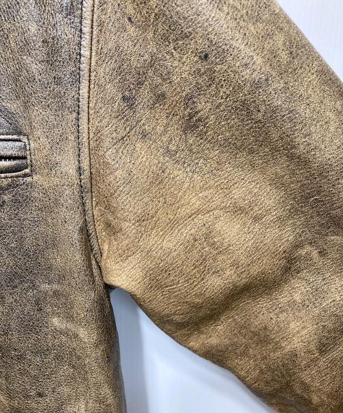 GELEONE BASIC（ガレオネ ベーシック）GELEONE BASIC (ガレオネ ベーシック) レザージャケット ブラウン サイズ:Freeの古着・服飾アイテム
