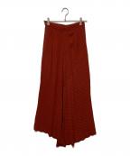 Y's bis iwishワイズビス・アイウィッシュ）の古着「レーヨンワッシャースカート」｜オレンジ
