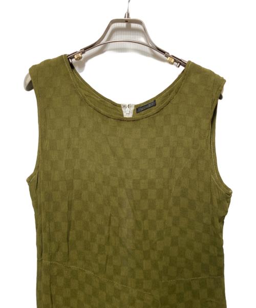 Y's bis iwish（ワイズビス・アイウィッシュ）Y's bis iwish (ワイズビス・アイウィッシュ) レーヨンワッシャーノースリーブワンピース グリーン サイズ:-の古着・服飾アイテム