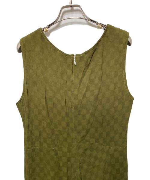 Y's bis iwish（ワイズビス・アイウィッシュ）Y's bis iwish (ワイズビス・アイウィッシュ) レーヨンワッシャーノースリーブワンピース グリーン サイズ:-の古着・服飾アイテム