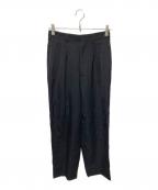 COMME des GARCONS HOMME PLUSコムデギャルソンオムプリュス）の古着「２タックウールパンツ」｜ブラック