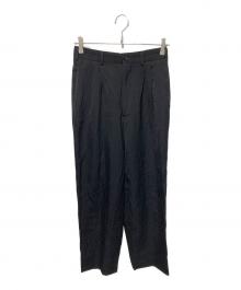 COMME des GARCONS HOMME PLUS（コムデギャルソンオムプリュス）の古着「２タックウールパンツ」｜ブラック