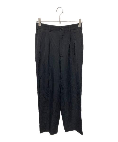 COMME des GARCONS HOMME PLUS（コムデギャルソンオムプリュス）COMME des GARCONS HOMME PLUS (コムデギャルソンオムプリュス) ２タックウールパンツ ブラック サイズ:Sの古着・服飾アイテム