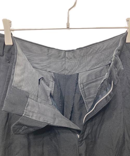 COMME des GARCONS HOMME PLUS（コムデギャルソンオムプリュス）COMME des GARCONS HOMME PLUS (コムデギャルソンオムプリュス) ２タックウールパンツ ブラック サイズ:Sの古着・服飾アイテム