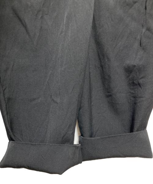 COMME des GARCONS HOMME PLUS（コムデギャルソンオムプリュス）COMME des GARCONS HOMME PLUS (コムデギャルソンオムプリュス) ２タックウールパンツ ブラック サイズ:Sの古着・服飾アイテム
