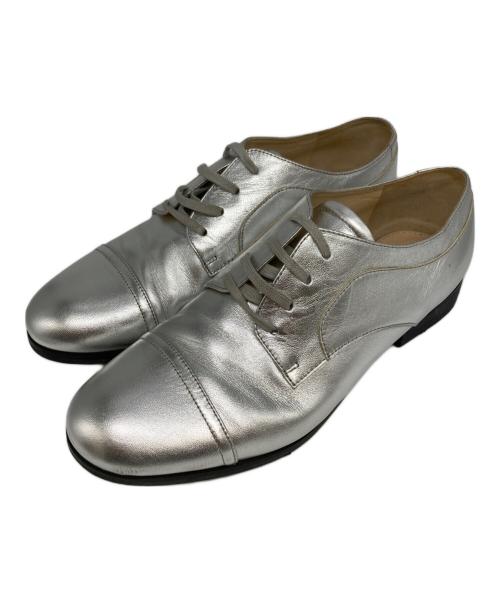 JIL SANDER NAVY（ジルサンダー ネイビー）JIL SANDER NAVY (ジルサンダー ネイビー) メタリックシューズ グレー サイズ:37の古着・服飾アイテム