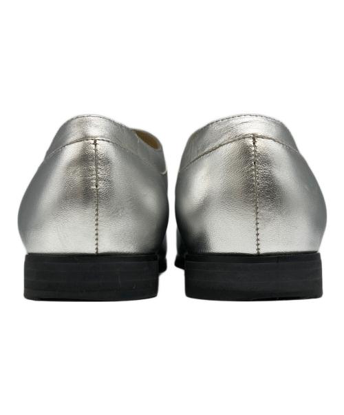 JIL SANDER NAVY（ジルサンダー ネイビー）JIL SANDER NAVY (ジルサンダー ネイビー) メタリックシューズ グレー サイズ:37の古着・服飾アイテム