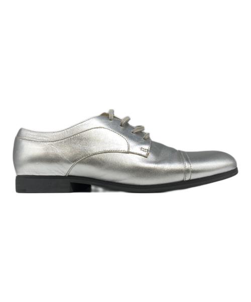 JIL SANDER NAVY（ジルサンダー ネイビー）JIL SANDER NAVY (ジルサンダー ネイビー) メタリックシューズ グレー サイズ:37の古着・服飾アイテム