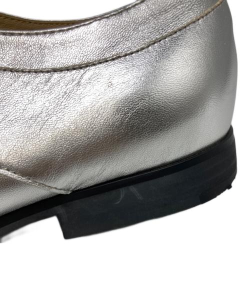 JIL SANDER NAVY（ジルサンダー ネイビー）JIL SANDER NAVY (ジルサンダー ネイビー) メタリックシューズ グレー サイズ:37の古着・服飾アイテム