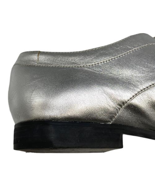 JIL SANDER NAVY（ジルサンダー ネイビー）JIL SANDER NAVY (ジルサンダー ネイビー) メタリックシューズ グレー サイズ:37の古着・服飾アイテム