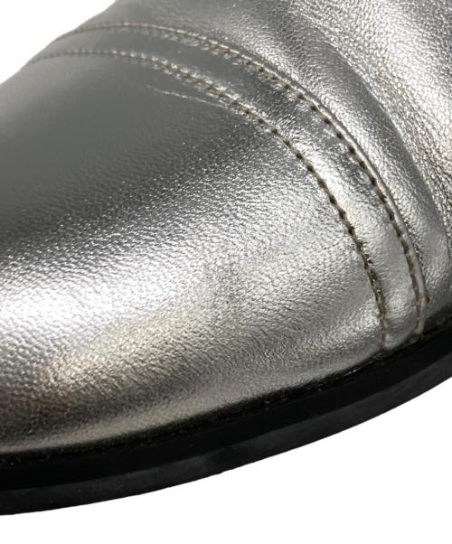 JIL SANDER NAVY（ジルサンダー ネイビー）JIL SANDER NAVY (ジルサンダー ネイビー) メタリックシューズ グレー サイズ:37の古着・服飾アイテム