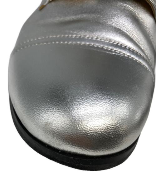JIL SANDER NAVY（ジルサンダー ネイビー）JIL SANDER NAVY (ジルサンダー ネイビー) メタリックシューズ グレー サイズ:37の古着・服飾アイテム