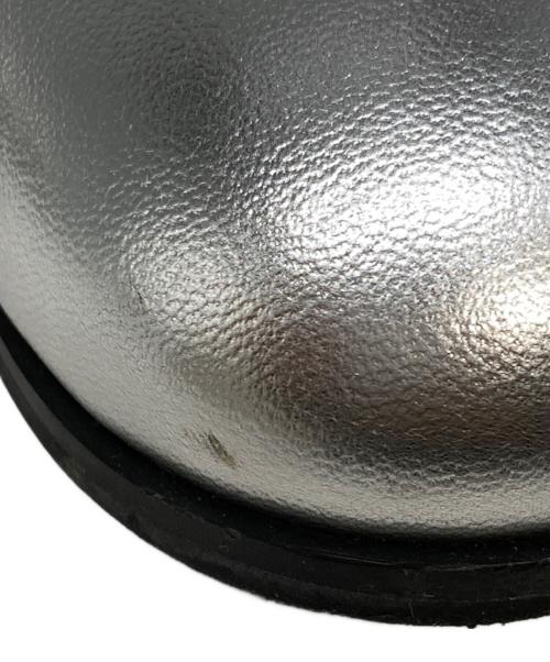 JIL SANDER NAVY（ジルサンダー ネイビー）JIL SANDER NAVY (ジルサンダー ネイビー) メタリックシューズ グレー サイズ:37の古着・服飾アイテム