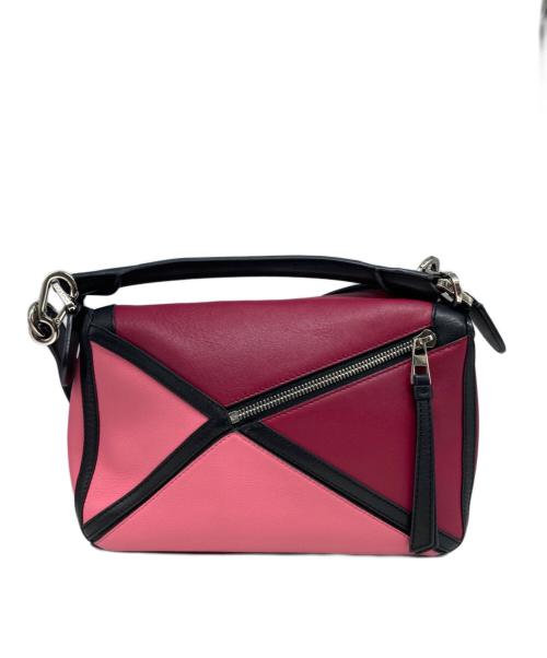 LOEWE（ロエベ）LOEWE (ロエベ) 2WAYショルダーバッグ ピンク×ブラック Fuchsiaの古着・服飾アイテム