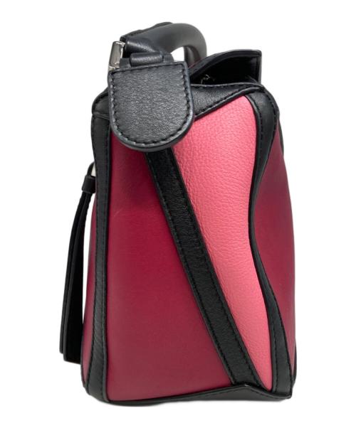 LOEWE（ロエベ）LOEWE (ロエベ) 2WAYショルダーバッグ ピンク×ブラック Fuchsiaの古着・服飾アイテム