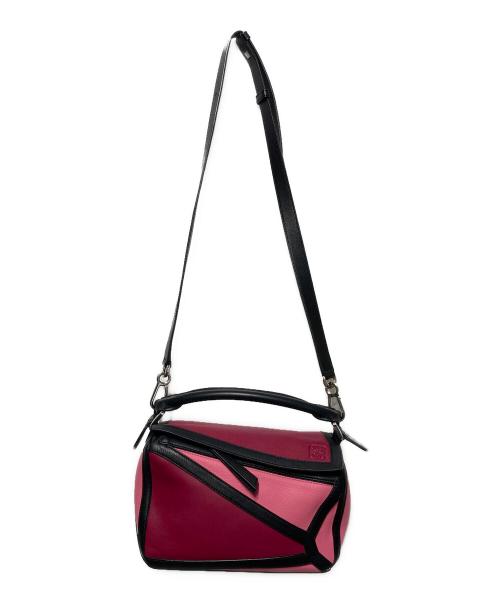 LOEWE（ロエベ）LOEWE (ロエベ) 2WAYショルダーバッグ ピンク×ブラック Fuchsiaの古着・服飾アイテム