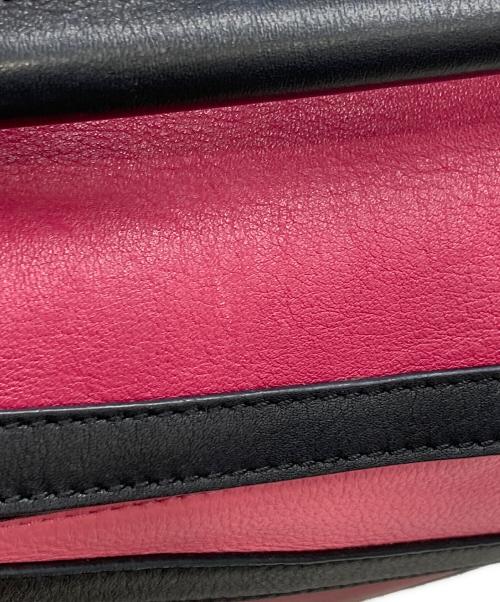 LOEWE（ロエベ）LOEWE (ロエベ) 2WAYショルダーバッグ ピンク×ブラック Fuchsiaの古着・服飾アイテム