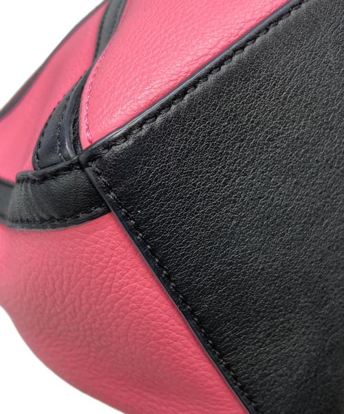 LOEWE（ロエベ）LOEWE (ロエベ) 2WAYショルダーバッグ ピンク×ブラック Fuchsiaの古着・服飾アイテム