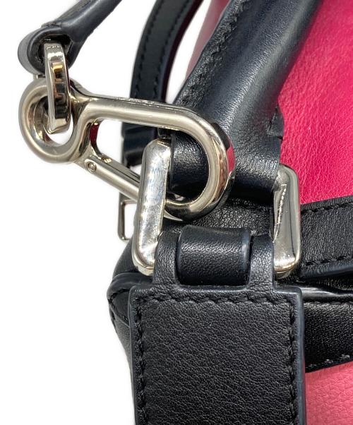 LOEWE（ロエベ）LOEWE (ロエベ) 2WAYショルダーバッグ ピンク×ブラック Fuchsiaの古着・服飾アイテム