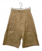 JOURNAL STANDARDジャーナルスタンダード）の古着「ワイドハーフパンツ」｜ベージュ
