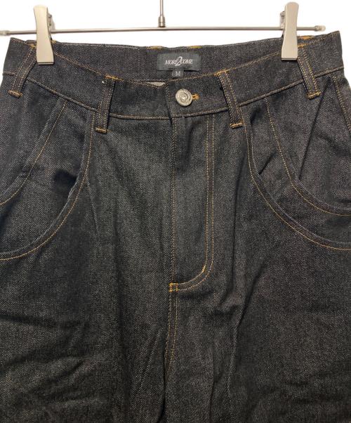 more2come（モアトゥーカム）more2come (モアトゥーカム) Double Pocket Ligit Jean ブラック サイズ:Mの古着・服飾アイテム
