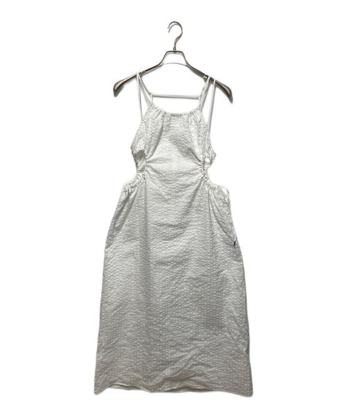 UNITED TOKYO（ユナイテッドトーキョー）UNITED TOKYO (ユナイテッドトーキョー) ギャザーホールサッカーワンピース ホワイト サイズ:freeの古着・服飾アイテム