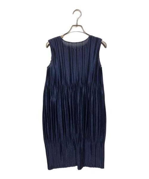 PLEATS PLEASE（プリーツプリーズ）PLEATS PLEASE (プリーツプリーズ) プリーツチュニック ネイビー サイズ:2の古着・服飾アイテム