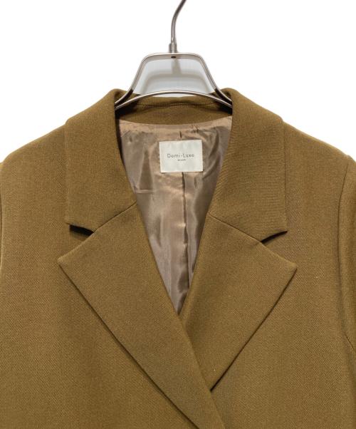 Demi-Luxe Beams（デミルクス ビームス）Demi-Luxe Beams (デミルクス ビームス) ツイル ダブルブレスト ジャケット カーキ サイズ:38の古着・服飾アイテム