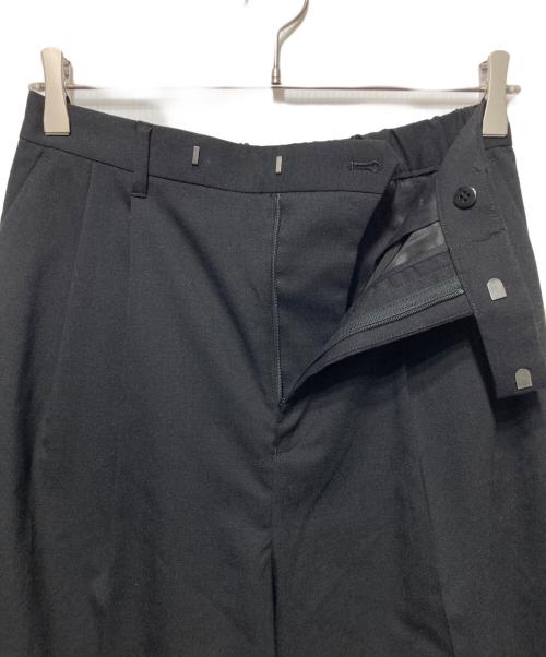 FRAMeWORK（フレームワーク）FRAMeWORK (フレームワーク) ウォッシャブルトロタックワイドパンツ2 ブラック サイズ:40の古着・服飾アイテム