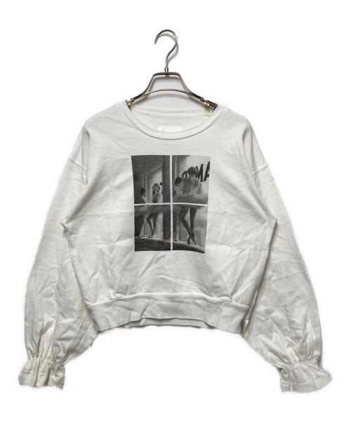 Ameri（アメリ）Ameri (アメリ) Life BALLERINA PUFF LONG TEE ホワイト サイズ:freeの古着・服飾アイテム