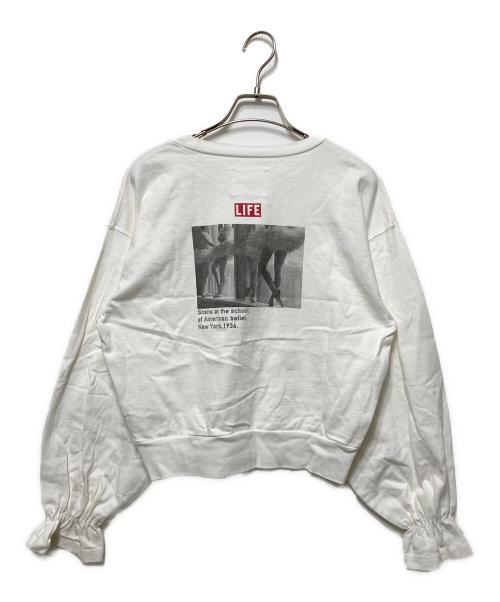 Ameri（アメリ）Ameri (アメリ) Life BALLERINA PUFF LONG TEE ホワイト サイズ:freeの古着・服飾アイテム