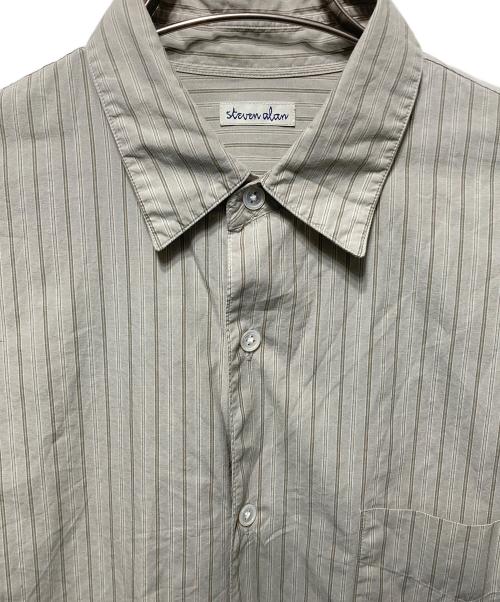 STEVEN ALAN（スティーブンアラン）STEVEN ALAN (スティーブンアラン) ストライプシャツ ベージュ サイズ:Ｓの古着・服飾アイテム