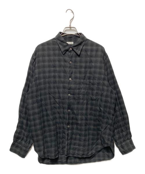 STEVEN ALAN（スティーブンアラン）STEVEN ALAN (スティーブンアラン) シャドーチェックシャツ グレー×ブラック サイズ:Sの古着・服飾アイテム