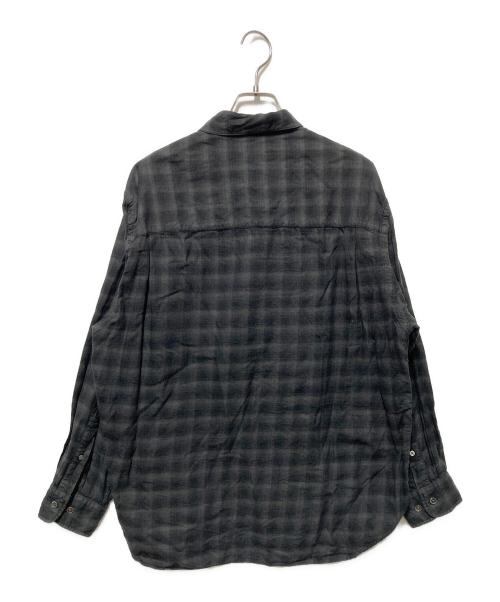 STEVEN ALAN（スティーブンアラン）STEVEN ALAN (スティーブンアラン) シャドーチェックシャツ グレー×ブラック サイズ:Sの古着・服飾アイテム