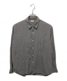 STEVEN ALAN（スティーブンアラン）の古着「チェックシャツ」｜グレー