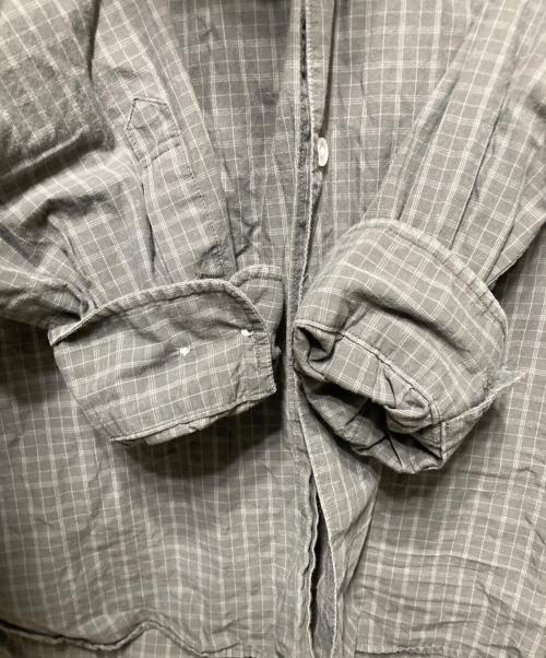 STEVEN ALAN（スティーブンアラン）STEVEN ALAN (スティーブンアラン) チェックシャツ グレー サイズ:Sの古着・服飾アイテム