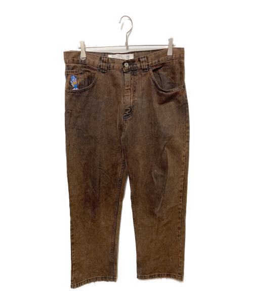 POLeR（ポーラー）POLeR (ポーラー) デニムパンツ ブラウン サイズ:32×30の古着・服飾アイテム