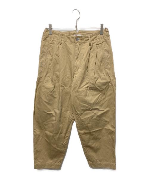 Traditional Weatherwear（トラディショナルウェザーウェア）Traditional Weatherwear (トラディショナルウェザーウェア) UNIONSLACK 301/タックパンツ ベージュ サイズ:XSの古着・服飾アイテム