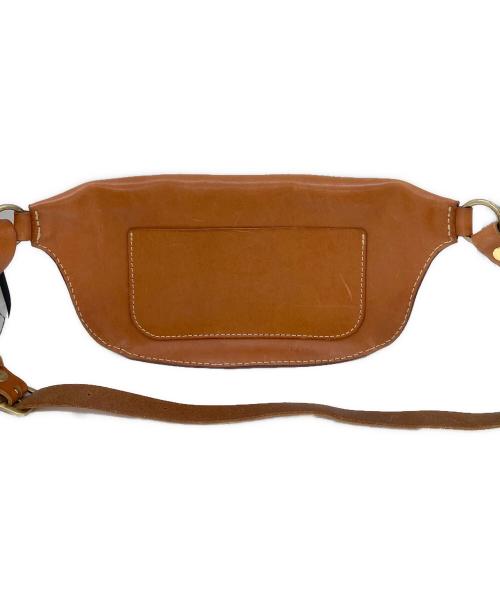 Herz（ヘルツ）Herz (ヘルツ) 立体マチボディバッグ ブラウンの古着・服飾アイテム