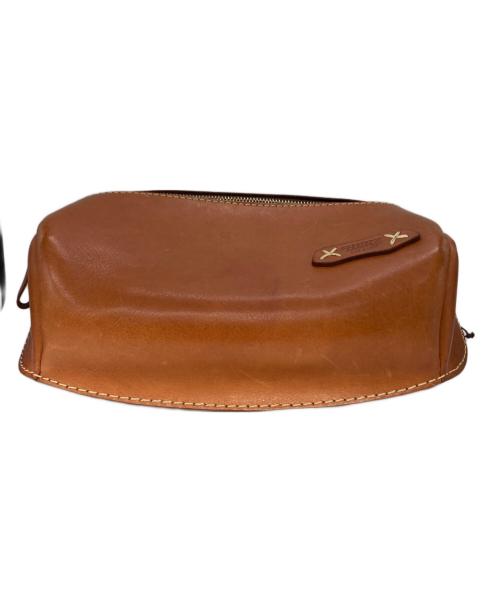 Herz（ヘルツ）Herz (ヘルツ) 立体マチボディバッグ ブラウンの古着・服飾アイテム